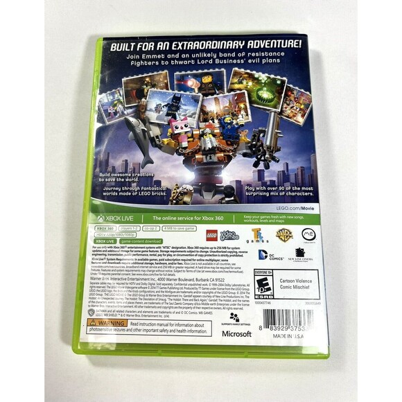 The LEGO Movie Videogame Microsoft Xbox 360  Complete With Manual Tested - Picture 2 of 9